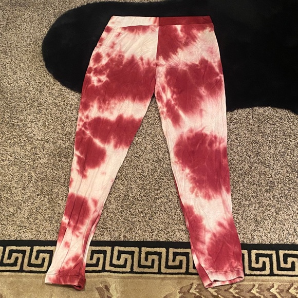 Red Tie-Dye women’s soft Joggers - Picture 5 of 5